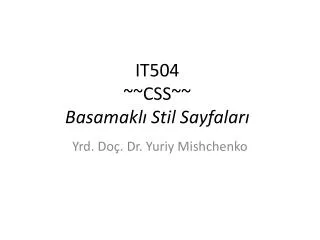 it50 4 css basamakl stil sayfalar