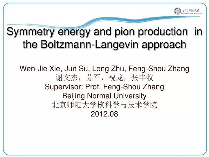 symmetry energy and pion production in the boltzmann langevin approach