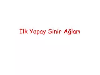 lk yapay sinir a lar