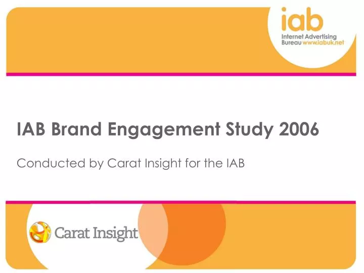 iab brand engagement study 2006