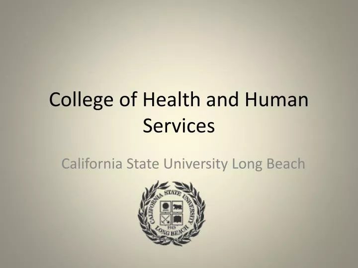 college of health and human services