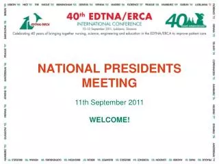 NATIONAL PRESIDENTS MEETING