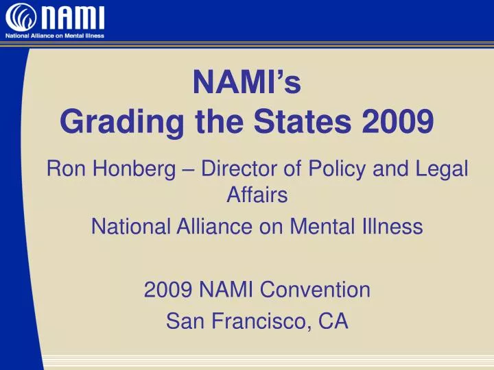 nami s grading the states 2009