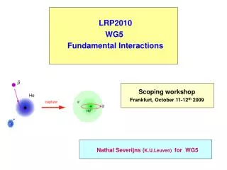 LRP2010 WG5 Fundamental Interactions