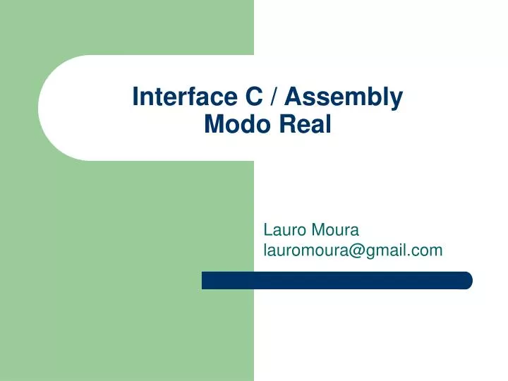 interface c assembly modo real