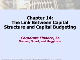Chapter 14: The Link Between Capital Structure and Capital Budgeting