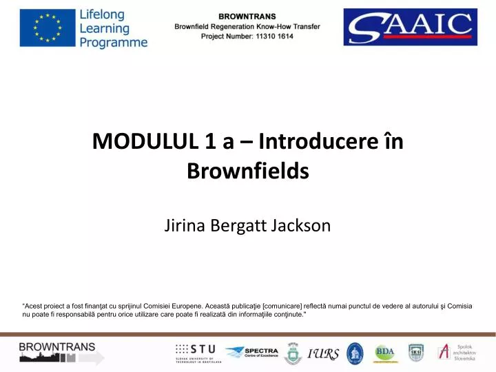 modulul 1 a introducere n brownfields