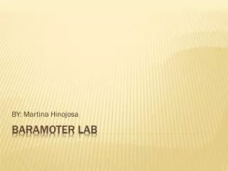 BARAMOTER LAB