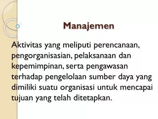 manajemen