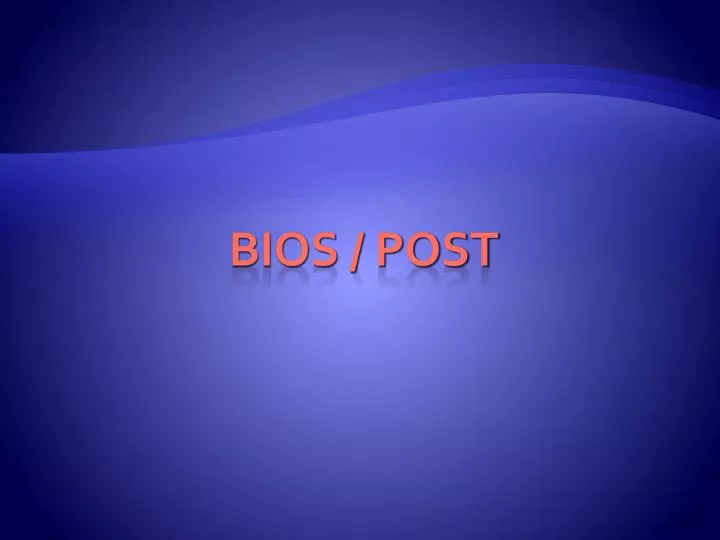 bios post
