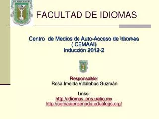 facultad de idiomas