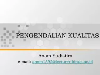 pengendalian kualitas