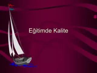 e itimde kalite