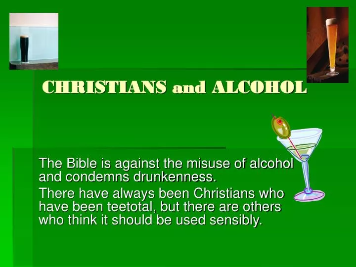 christians and alcohol