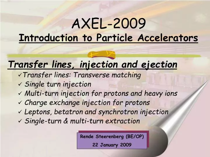 axel 2009 introduction to particle accelerators