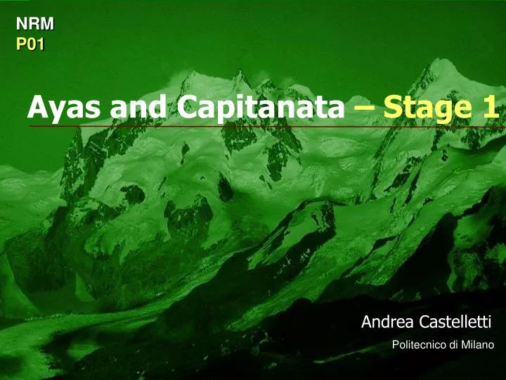 ayas and capitanata stage 1