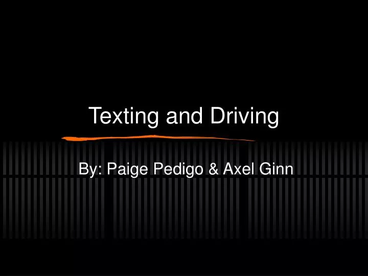 texting and driving