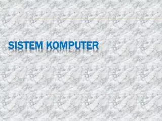 sistem komputer