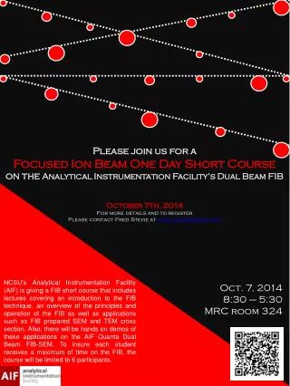 October 7 th , 2014 For more details and to register