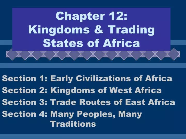 chapter 12 kingdoms trading states of africa