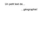 Un petit test de… - slide 1