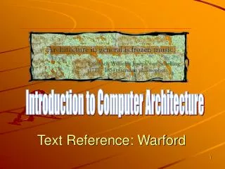 Text Reference: Warford