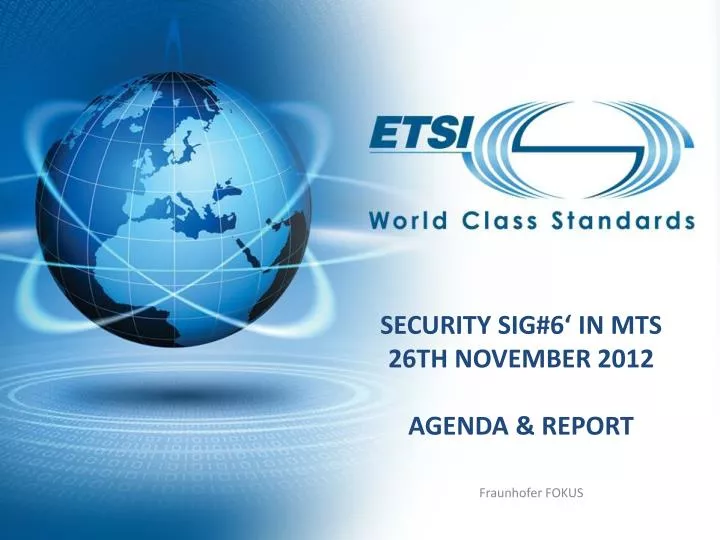 security sig 6 in mts 26th november 2012 agenda report