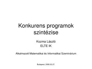 konkurens programok szint zise