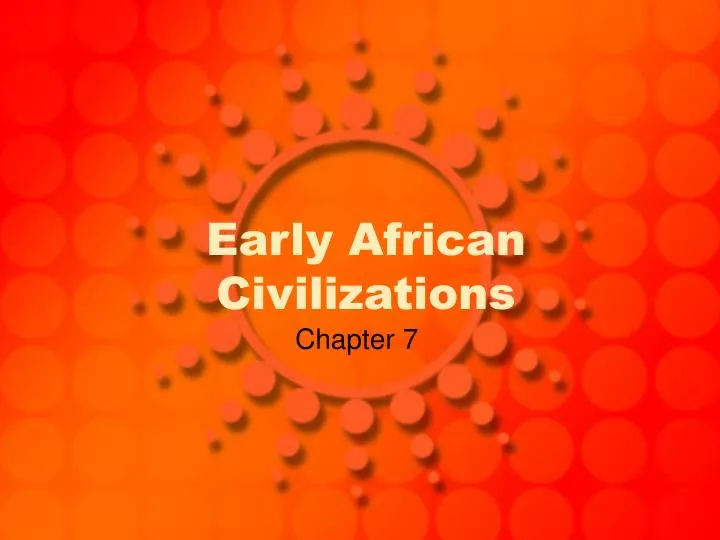 early african civilizations