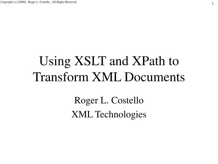 using xslt and xpath to transform xml documents