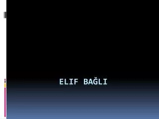 elif ba li