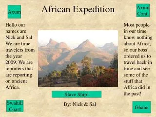 African Expedition