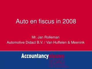 auto en fiscus in 2008