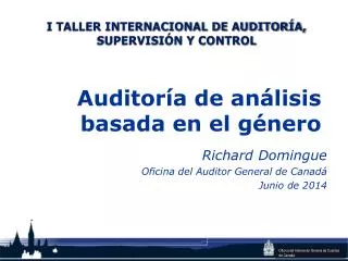 auditor a de an lisis basada en el g nero