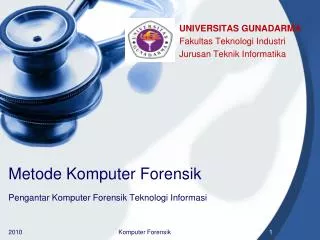 metode komputer forensik