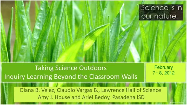 taking science outdoors inquiry learning beyond the classroom walls