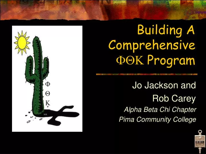 building a comprehensive fqk program