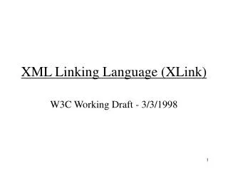 XML Linking Language (XLink)
