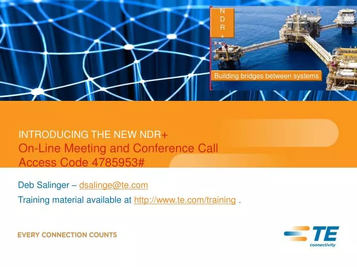 introducing the new ndr on line meeting and conference call access code 4785953