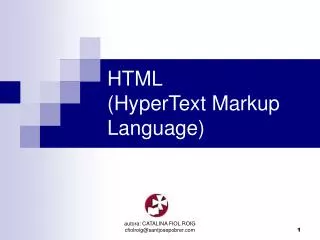 html hypertext markup language