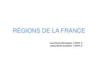 r gions de la france