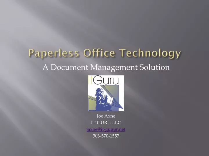 paperless office technology