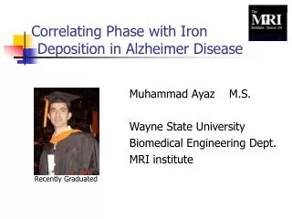 Correlating Phase with Iron Deposition in Alzheimer Disease