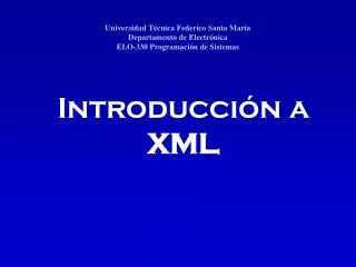 introducci n a xml