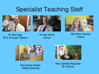 Specialist Teaching Staff