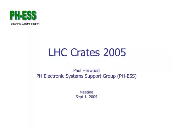 lhc crates 2005