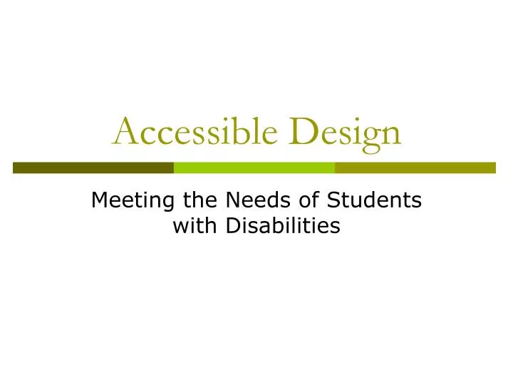 accessible design