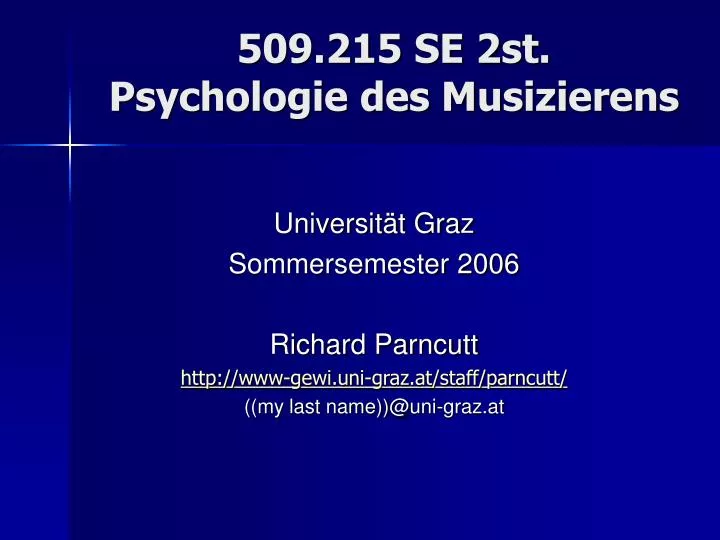 509 215 se 2st psychologie des musizierens