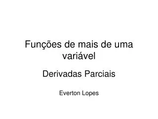 fun es de mais de uma vari vel