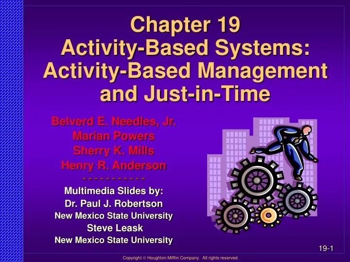 chapter 19 activity based systems activity based management and just in time